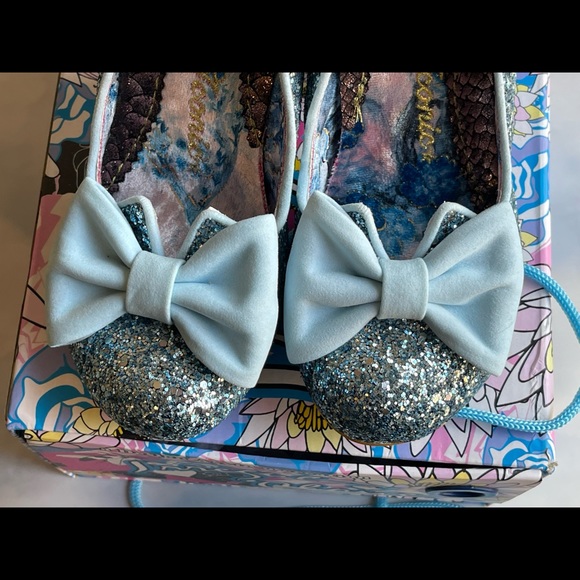 IRREGULAR CHOICE BRIDAL HEELS NICK OF TIME SOMETHING BLUE - Picture 7 of 7